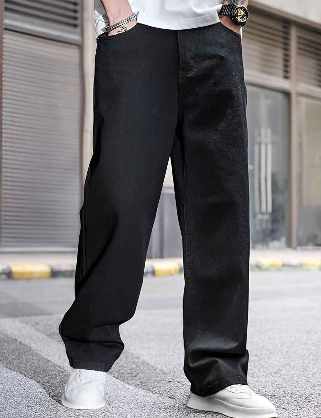 KOTTY Regular Men Black Jeans