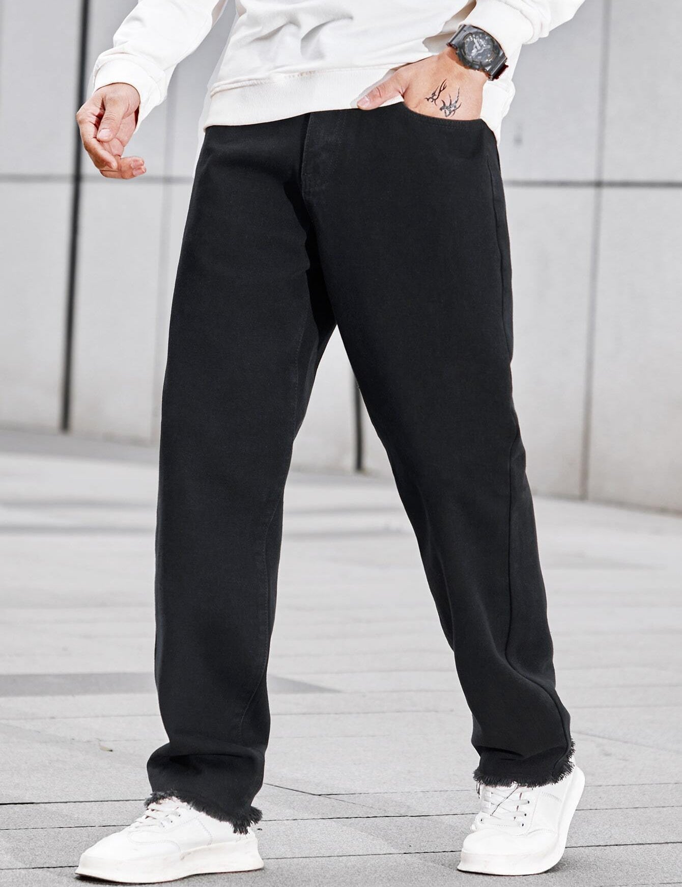 KOTTY Regular Men Black Jeans