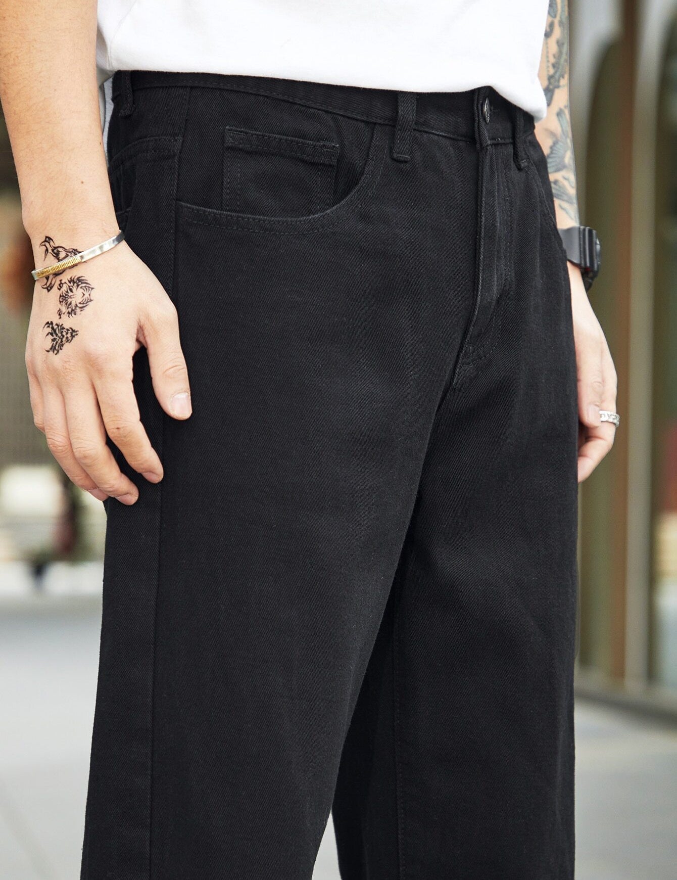 KOTTY Regular Men Black Jeans
