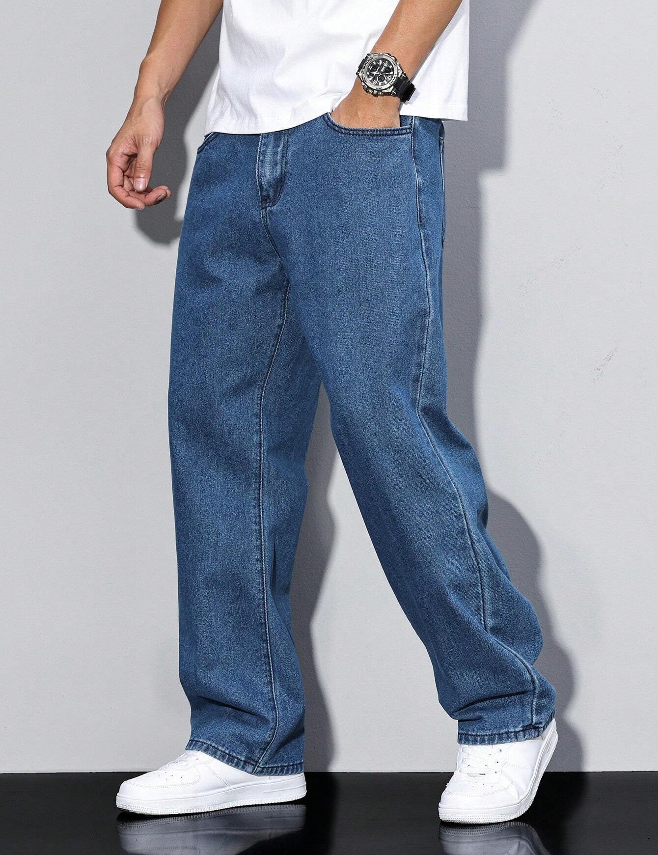 KOTTY Straight Fit Men Blue Jeans