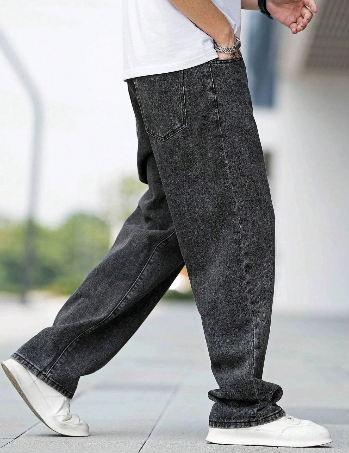 KOTTY Straight Fit Men Black Jeans