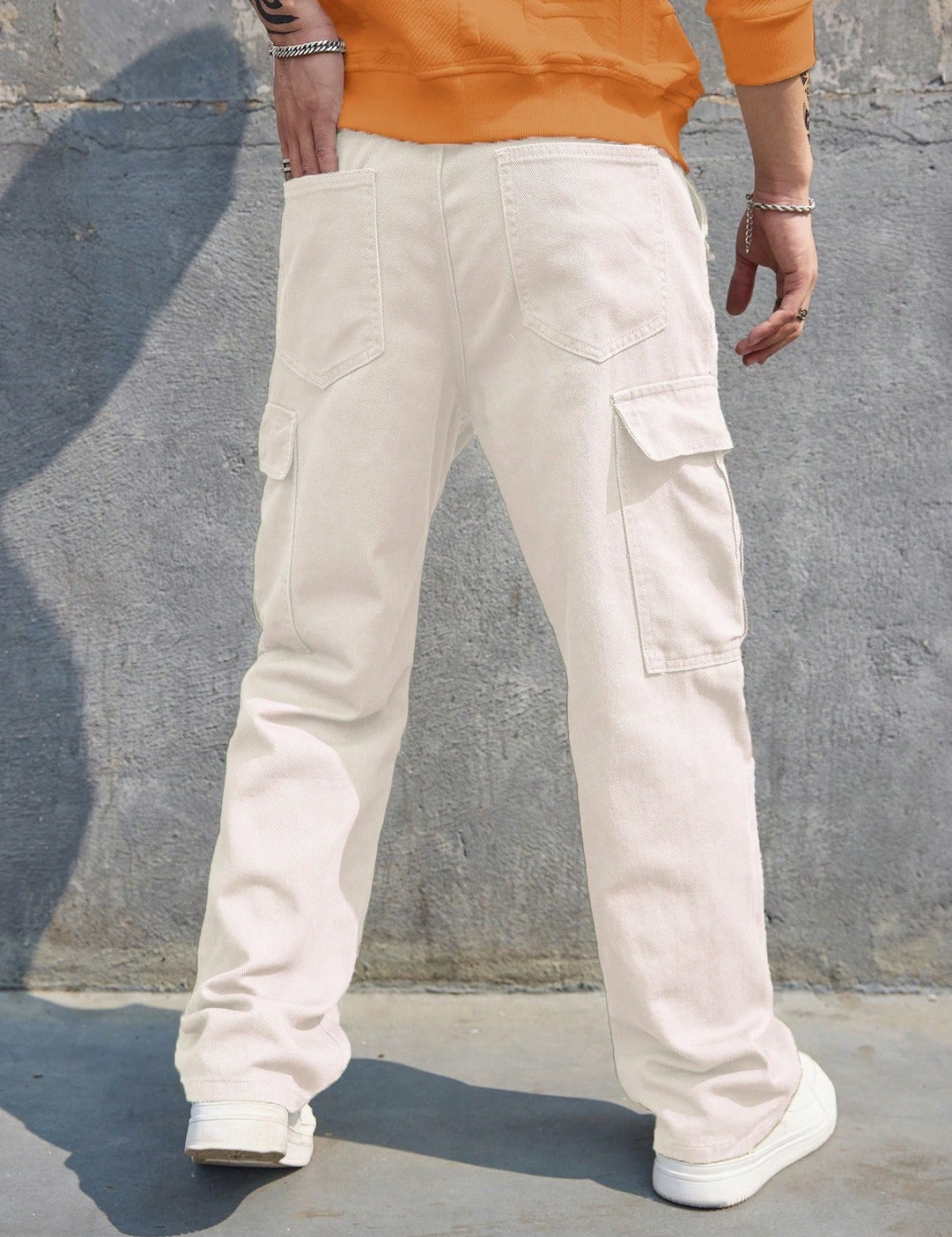 KOTTY Straight Fit Men White Jeans