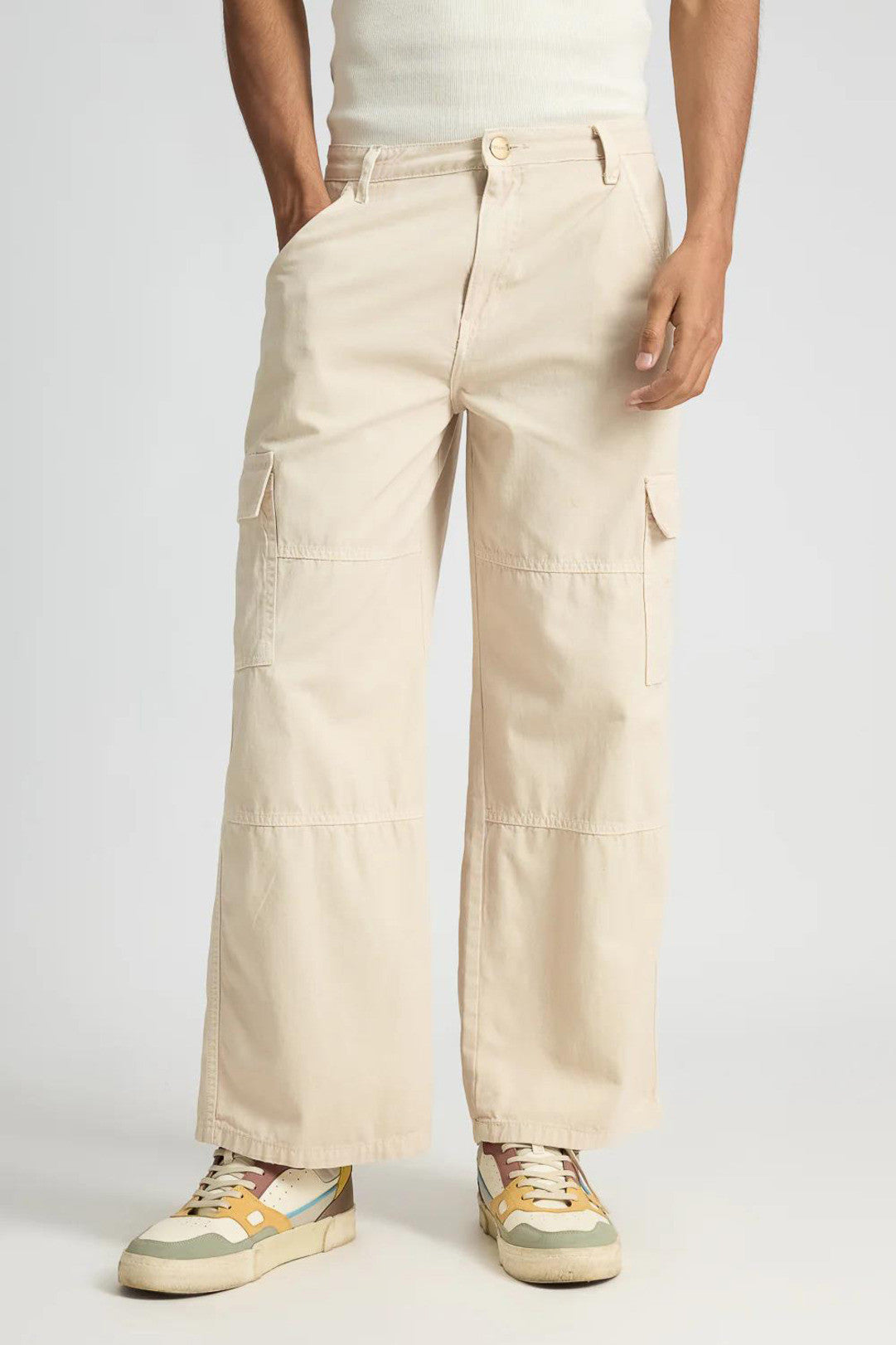 KOTTY Straight Fit Men White Jeans