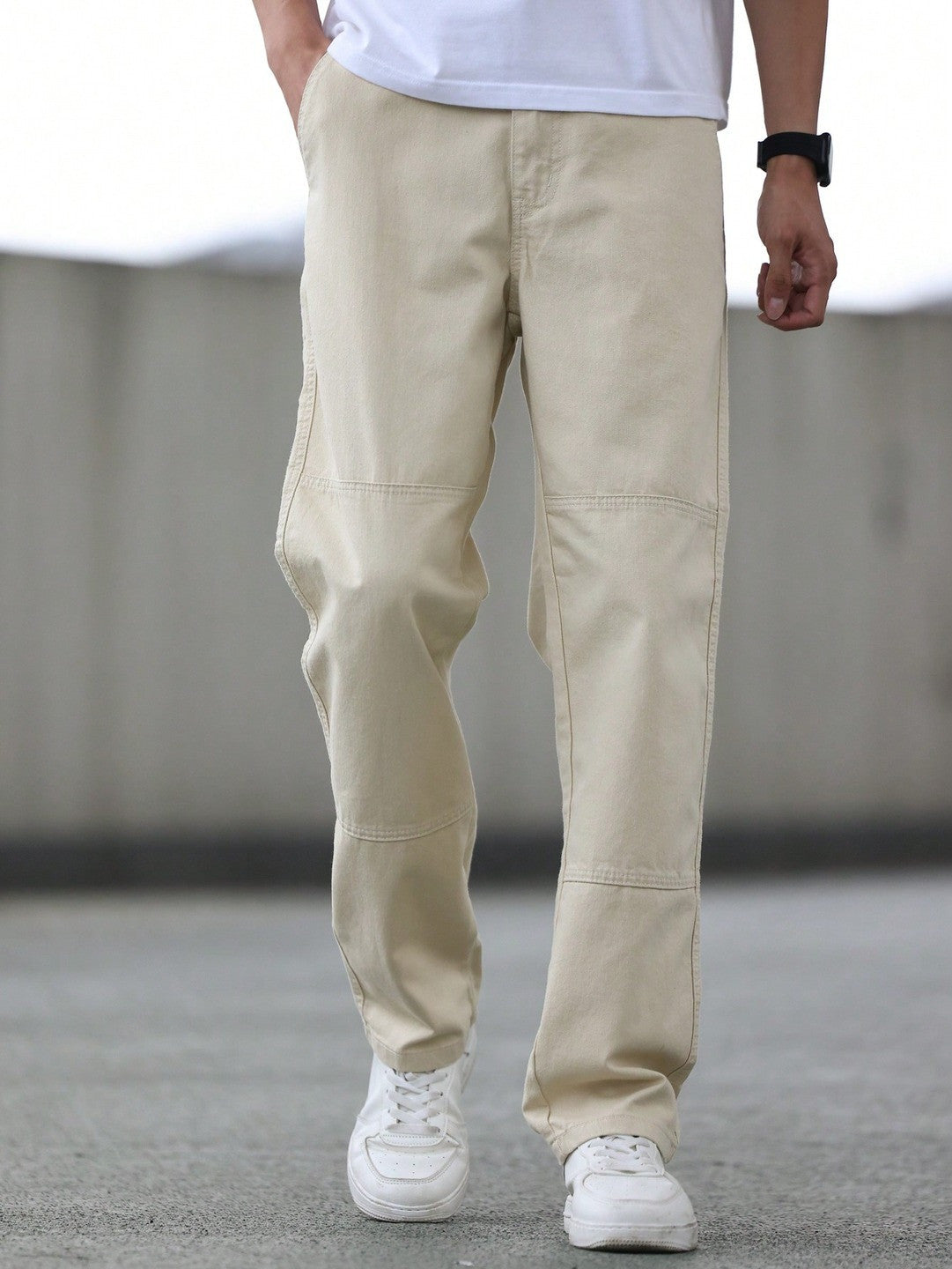 KOTTY Straight Fit Men White Jeans