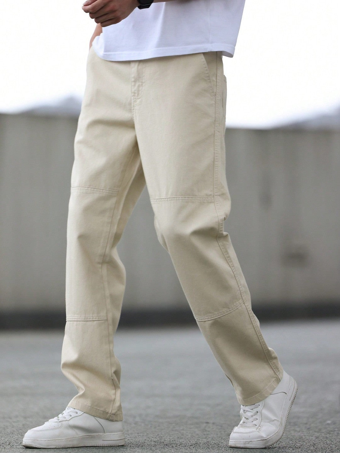 KOTTY Straight Fit Men White Jeans