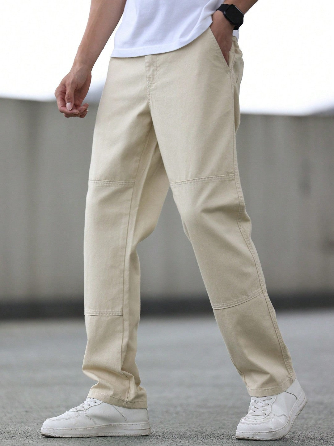 KOTTY Straight Fit Men White Jeans