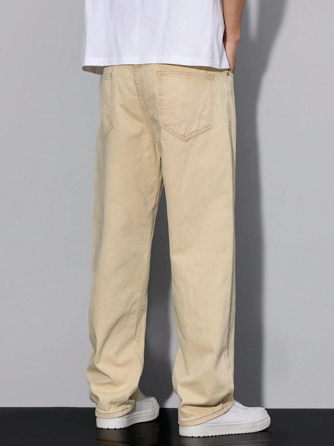 KOTTY Straight Fit Men White Jeans