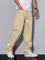 KOTTY Straight Fit Men White Jeans