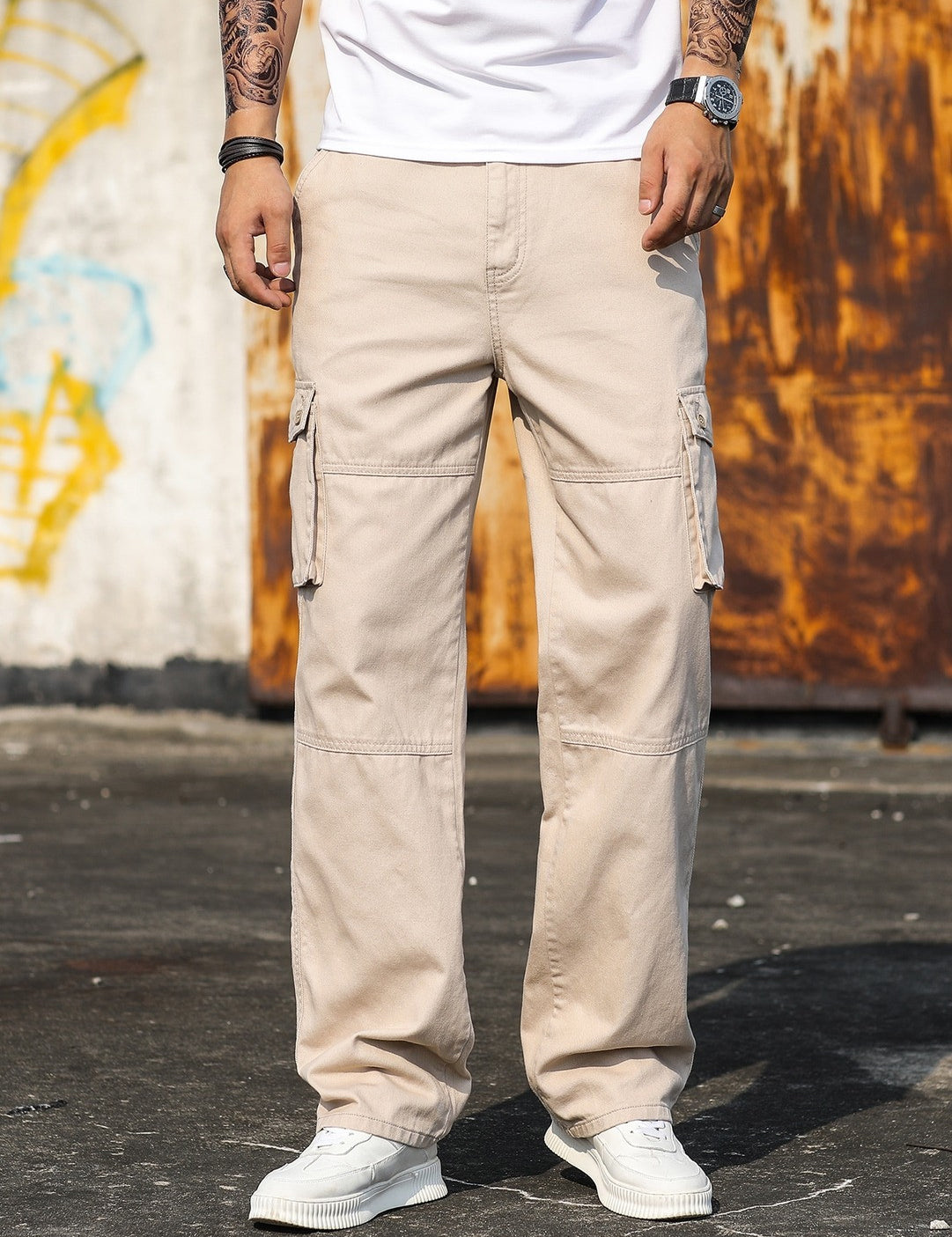 KOTTY Straight Fit Men White Jeans