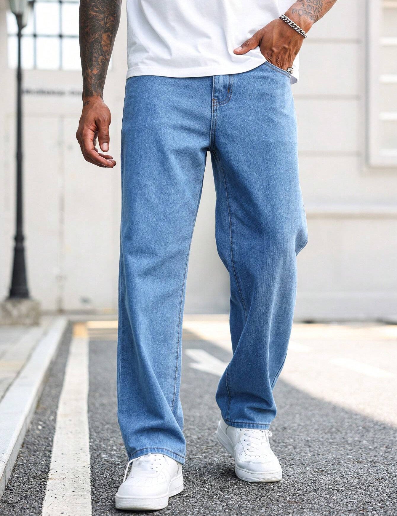 KOTTY Straight Fit Men Light Blue Jeans