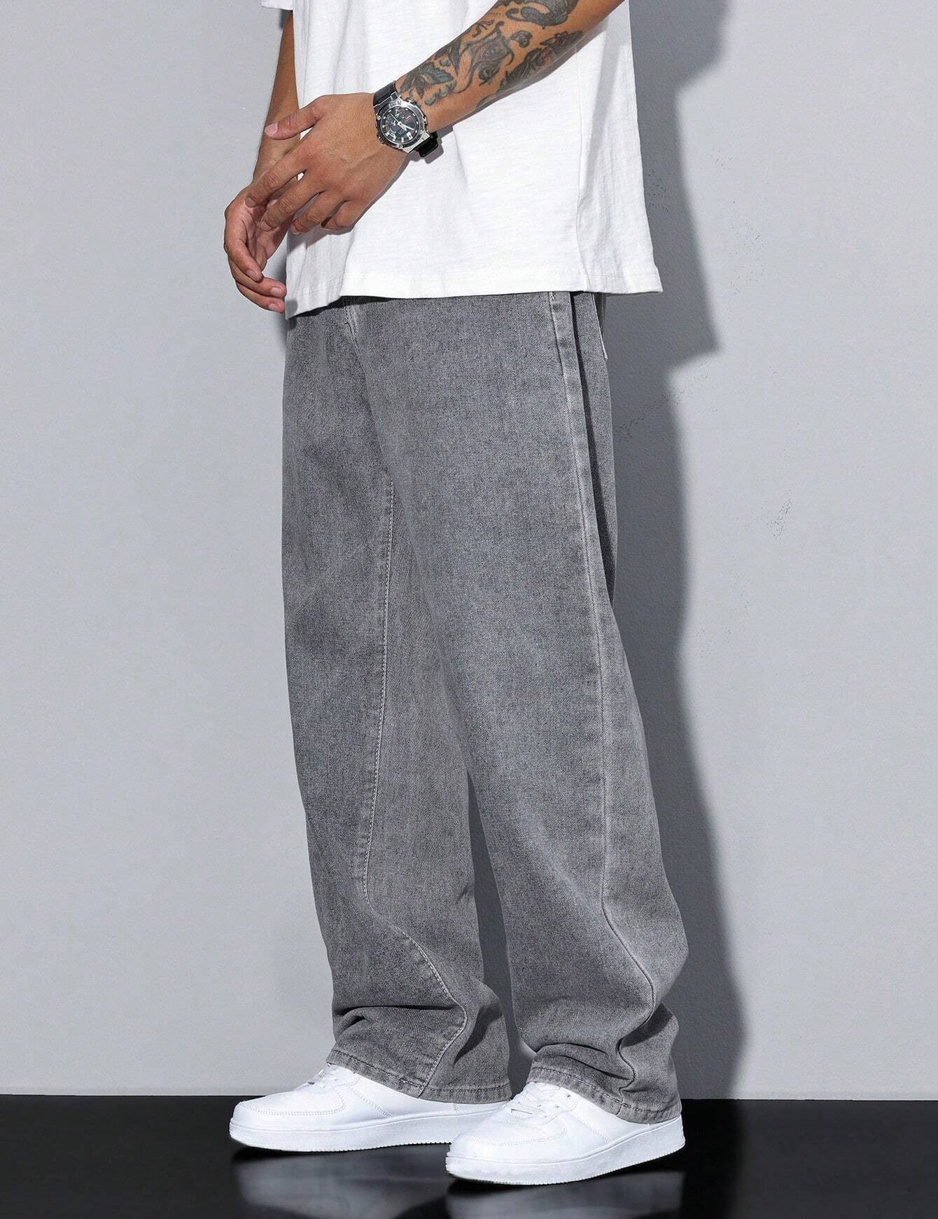 KOTTY Straight Fit Men Grey Jeans