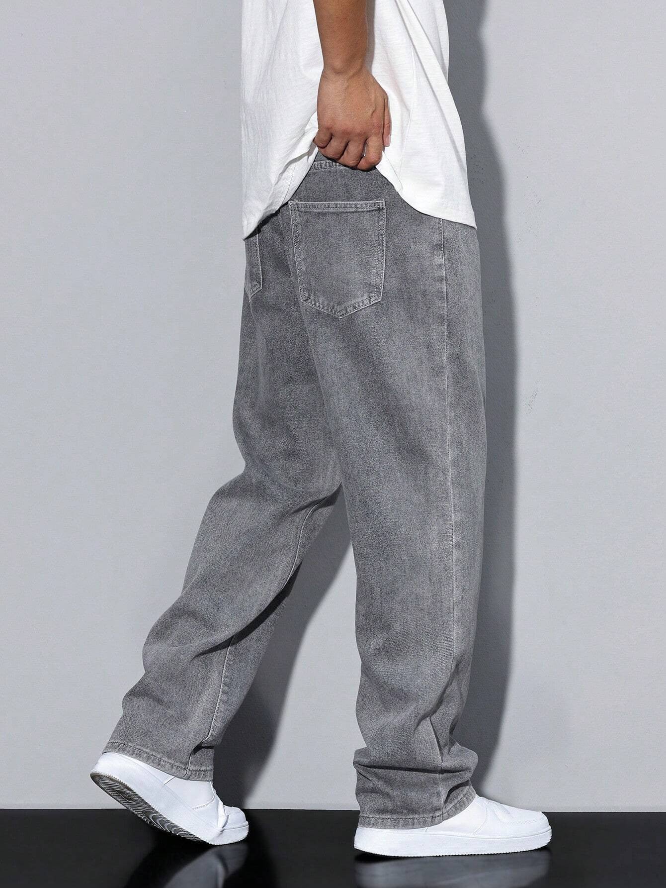 KOTTY Straight Fit Men Grey Jeans