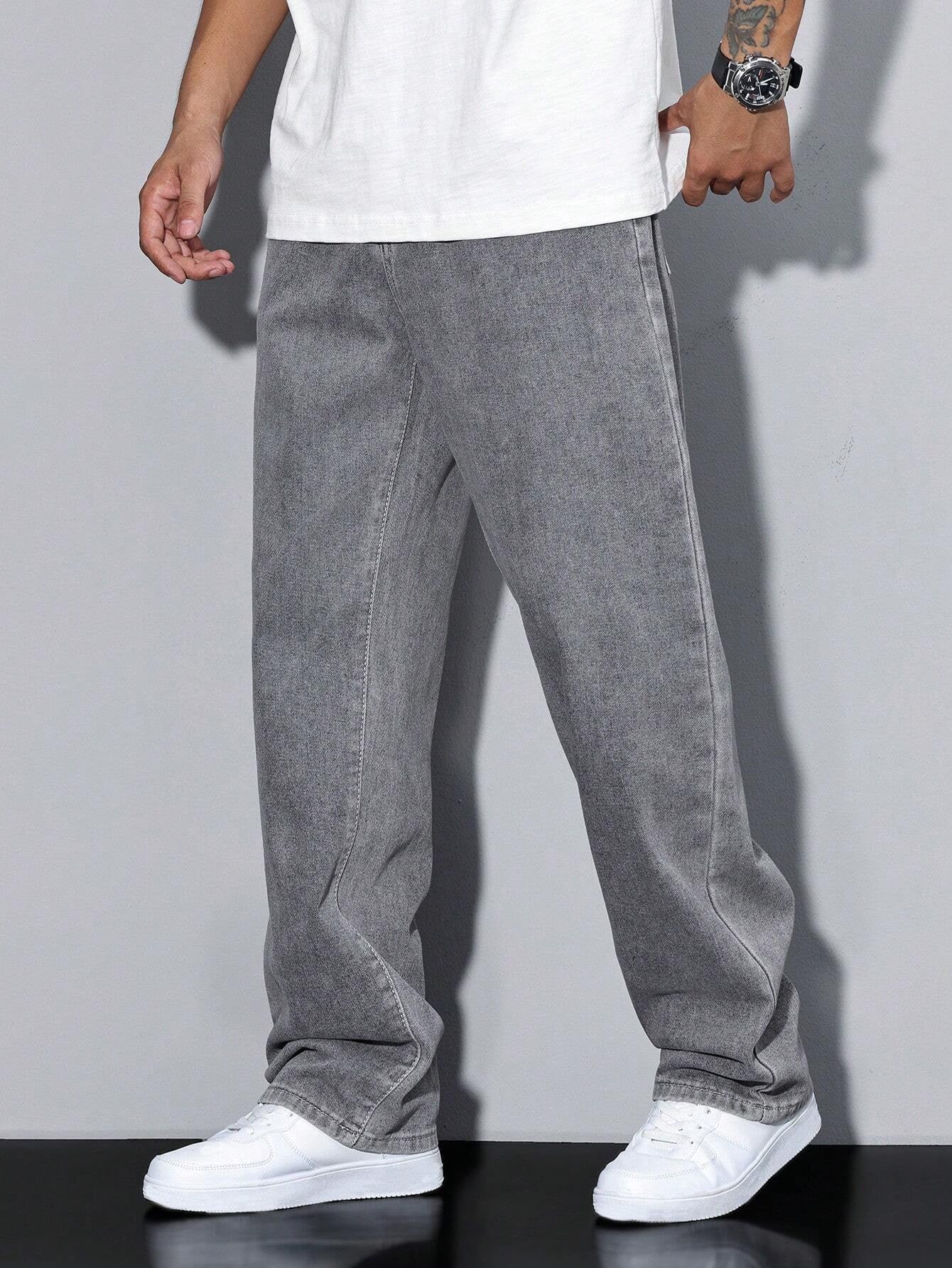 KOTTY Straight Fit Men Grey Jeans