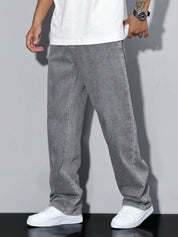 KOTTY Straight Fit Men Grey Jeans