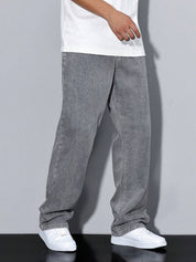 KOTTY Straight Fit Men Grey Jeans