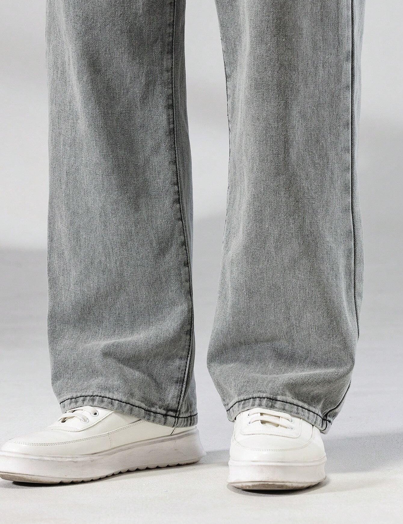 KOTTY Straight Fit Men Grey Jeans