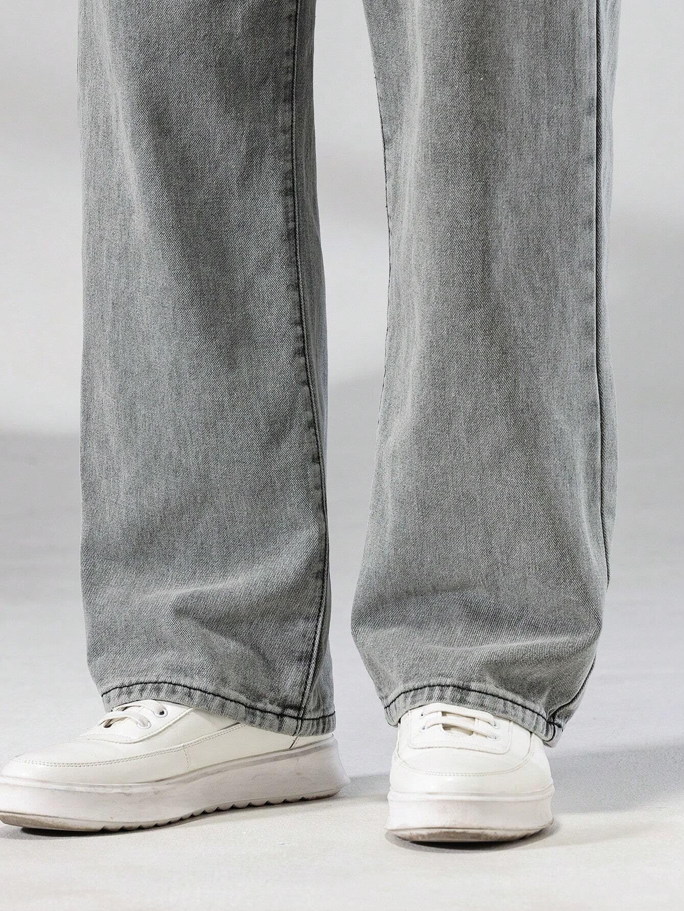 KOTTY Straight Fit Men Grey Jeans
