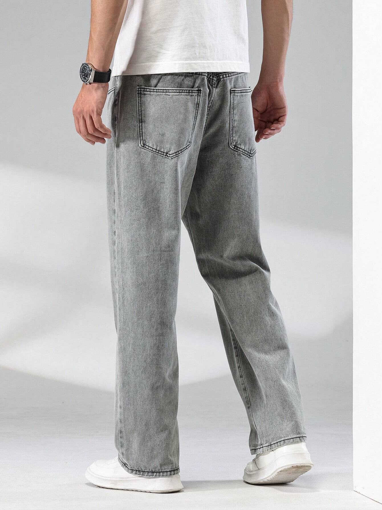 KOTTY Straight Fit Men Grey Jeans