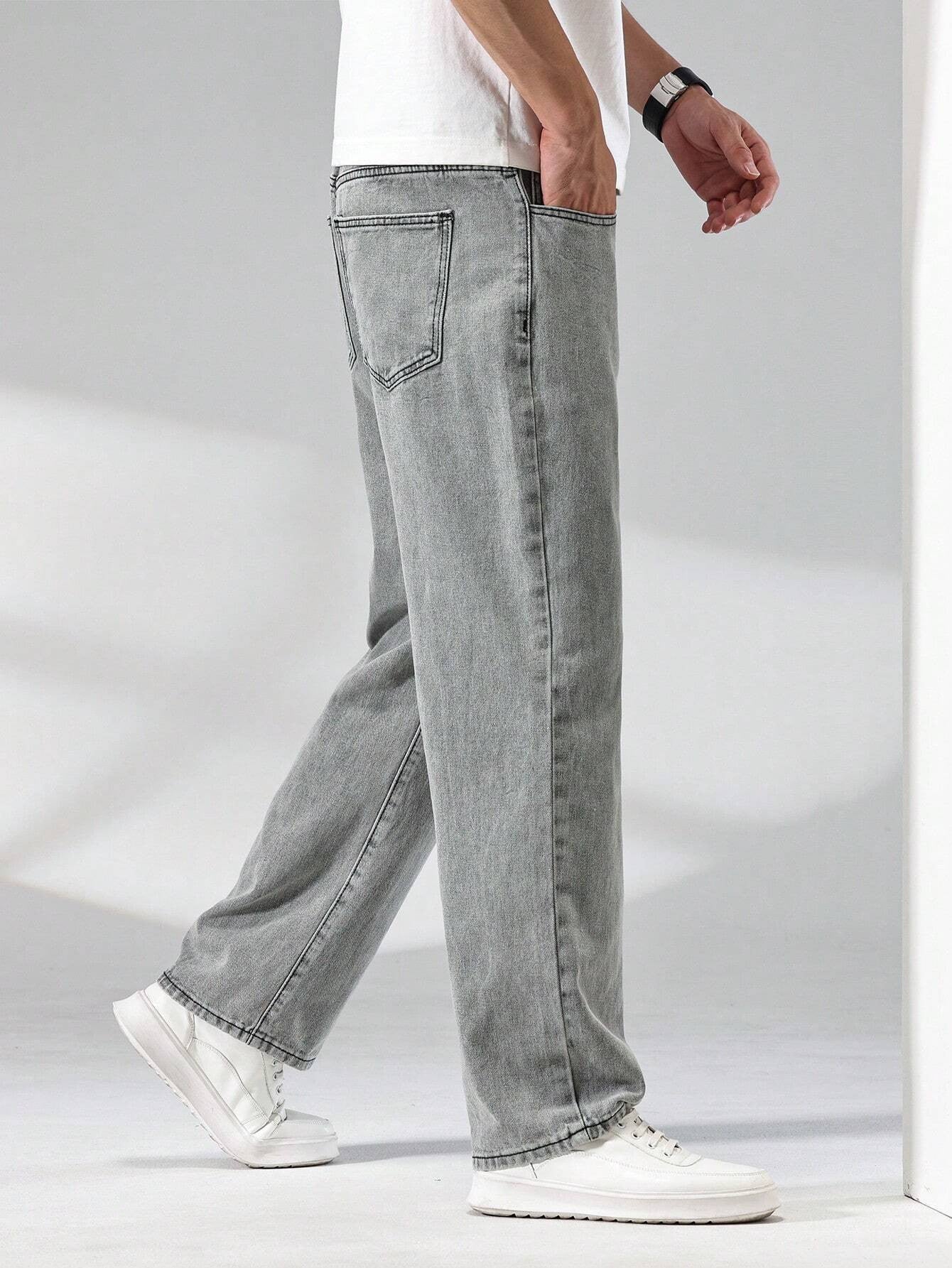 KOTTY Straight Fit Men Grey Jeans