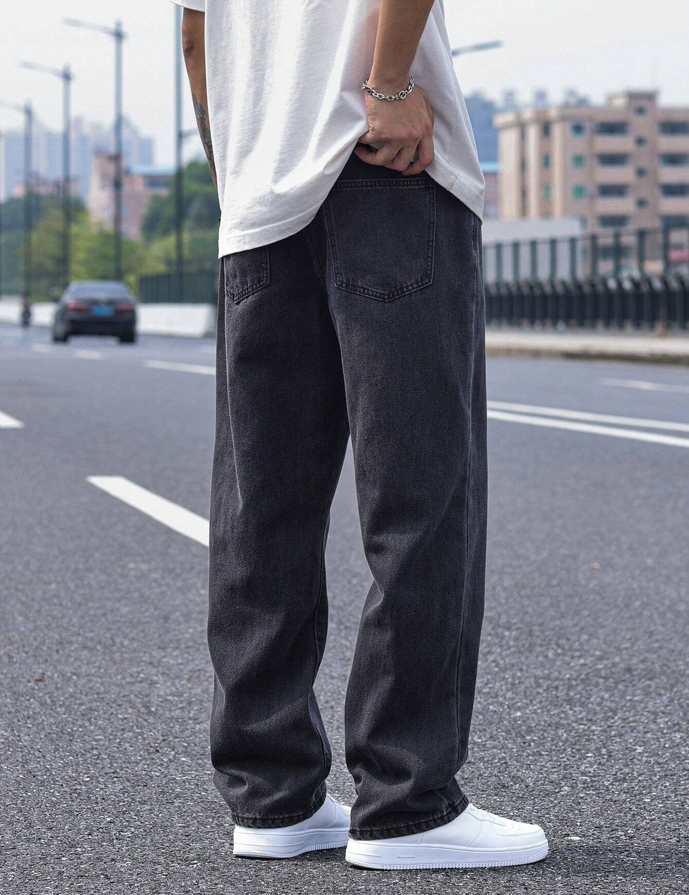 KOTTY Straight Fit Men Black Jeans
