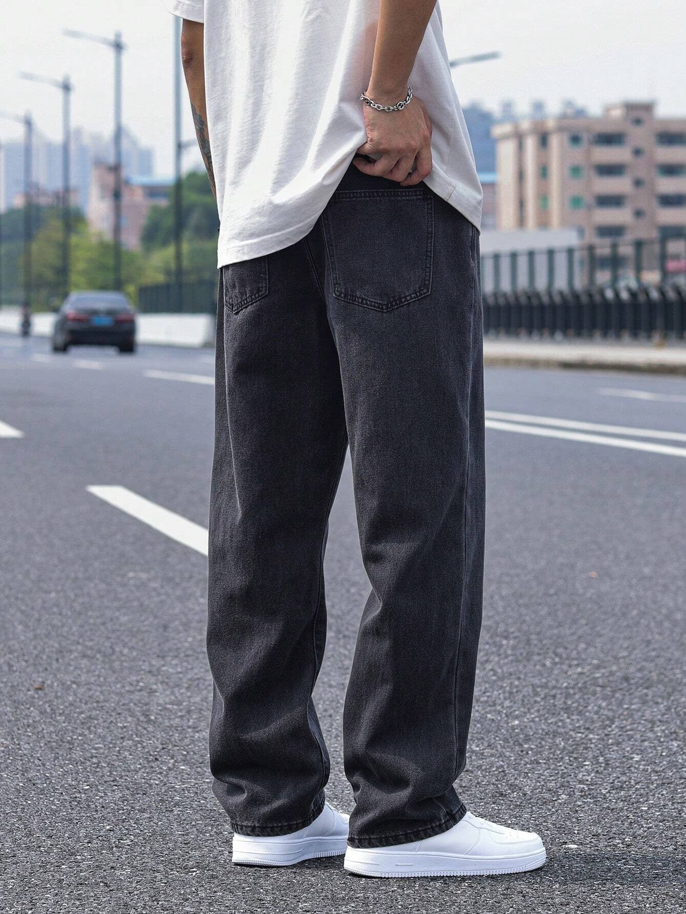 KOTTY Straight Fit Men Black Jeans
