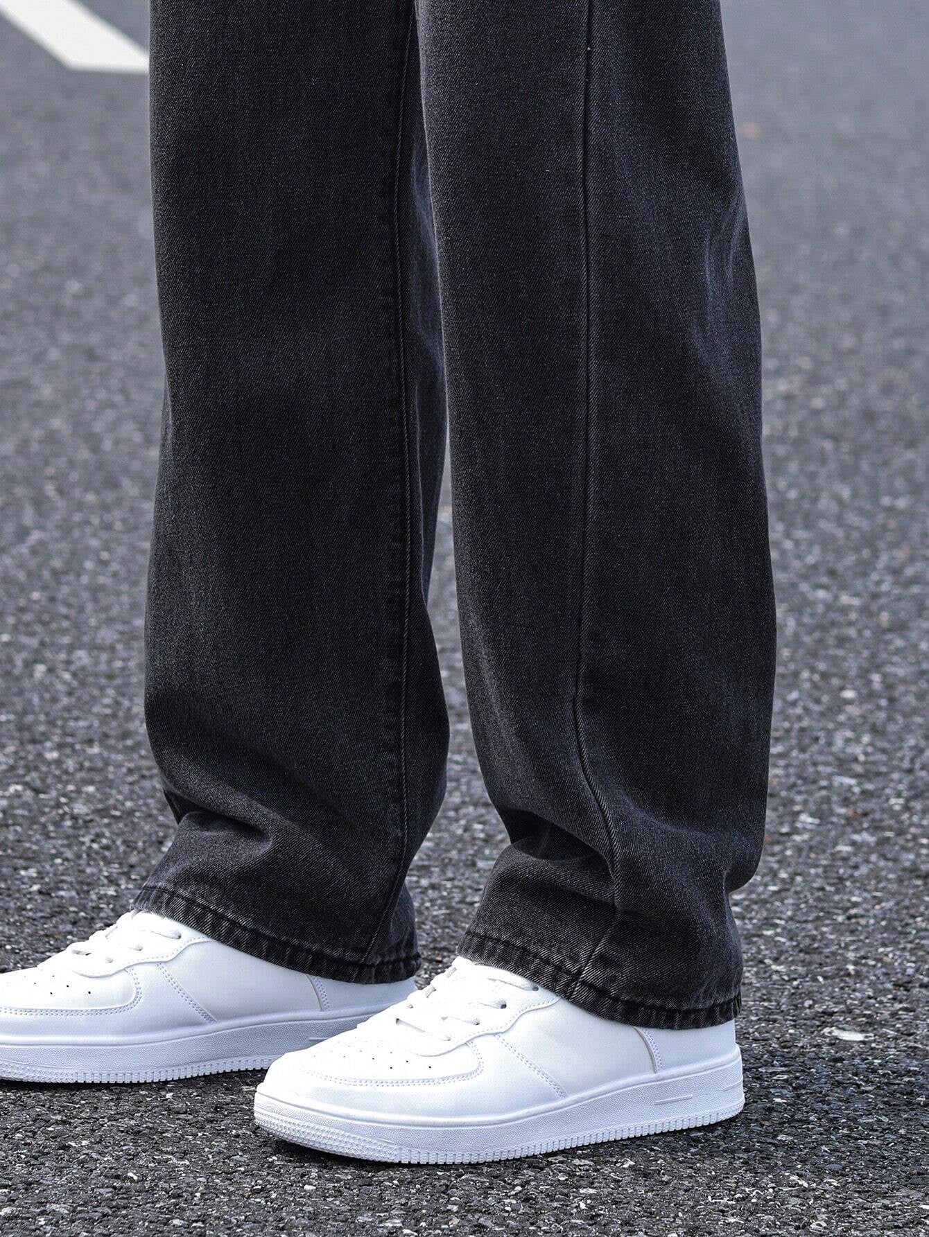 KOTTY Straight Fit Men Black Jeans