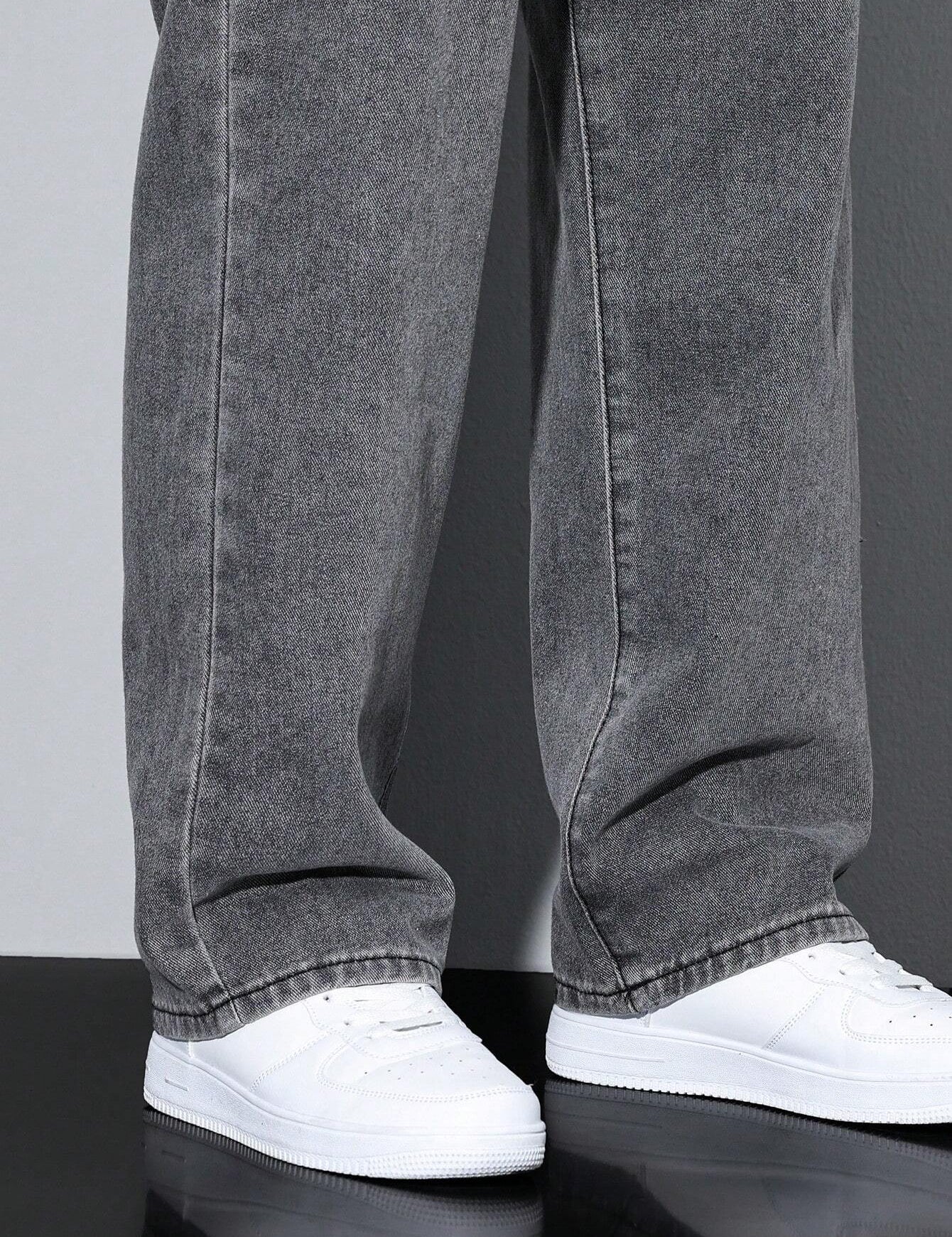 KOTTY Straight Fit Men Grey Jeans