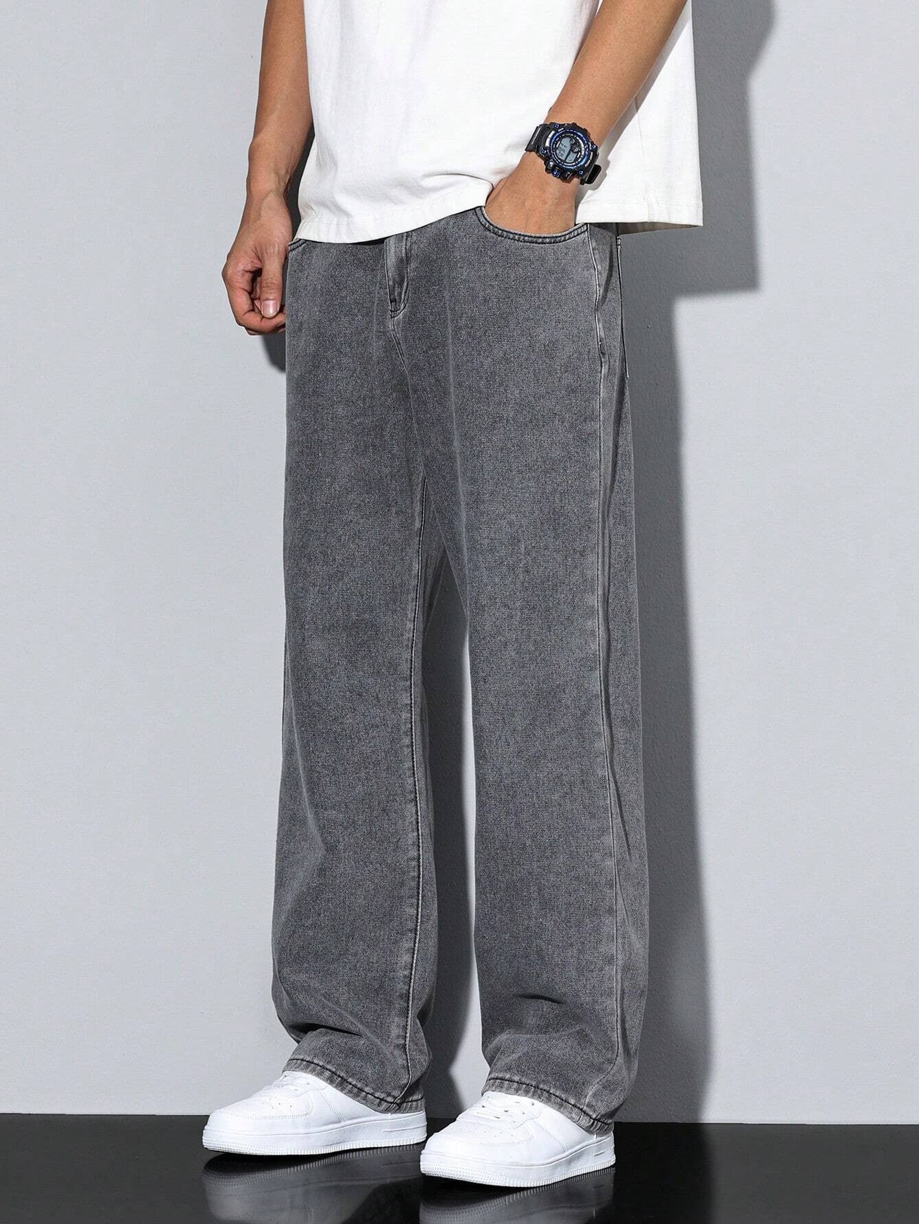 KOTTY Straight Fit Men Grey Jeans