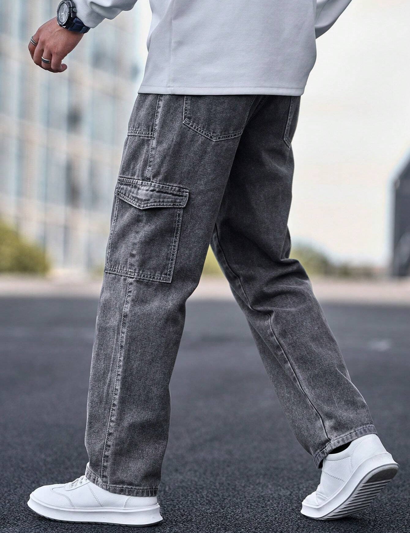 KOTTY Straight Fit Men Grey Jeans