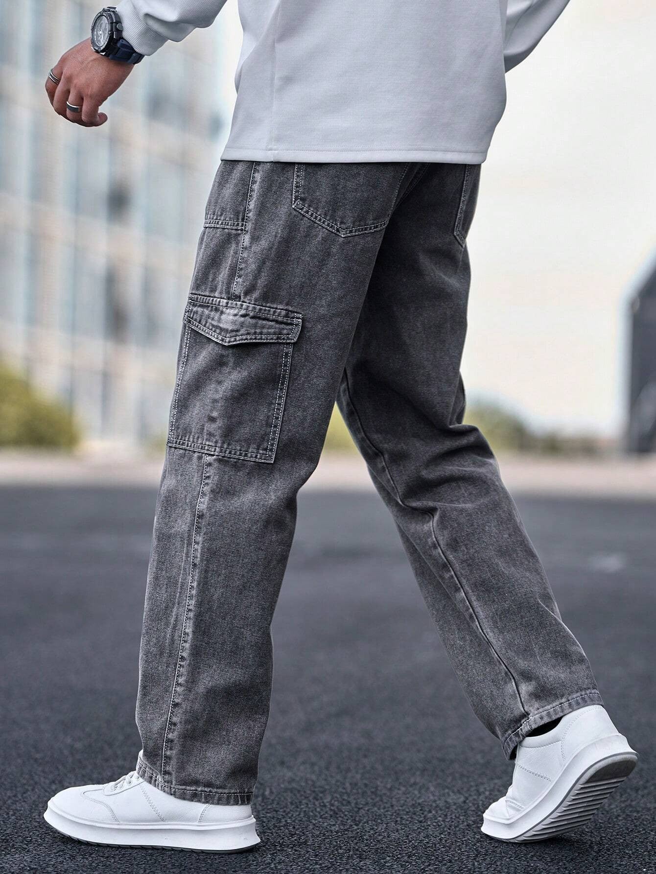 KOTTY Straight Fit Men Grey Jeans