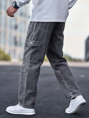 KOTTY Straight Fit Men Grey Jeans