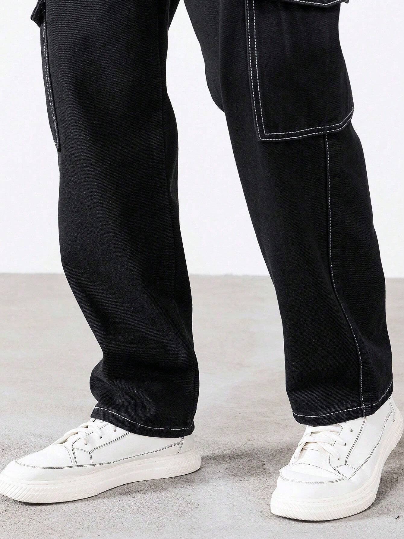 KOTTY Straight Fit Men Black Jeans