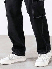KOTTY Straight Fit Men Black Jeans