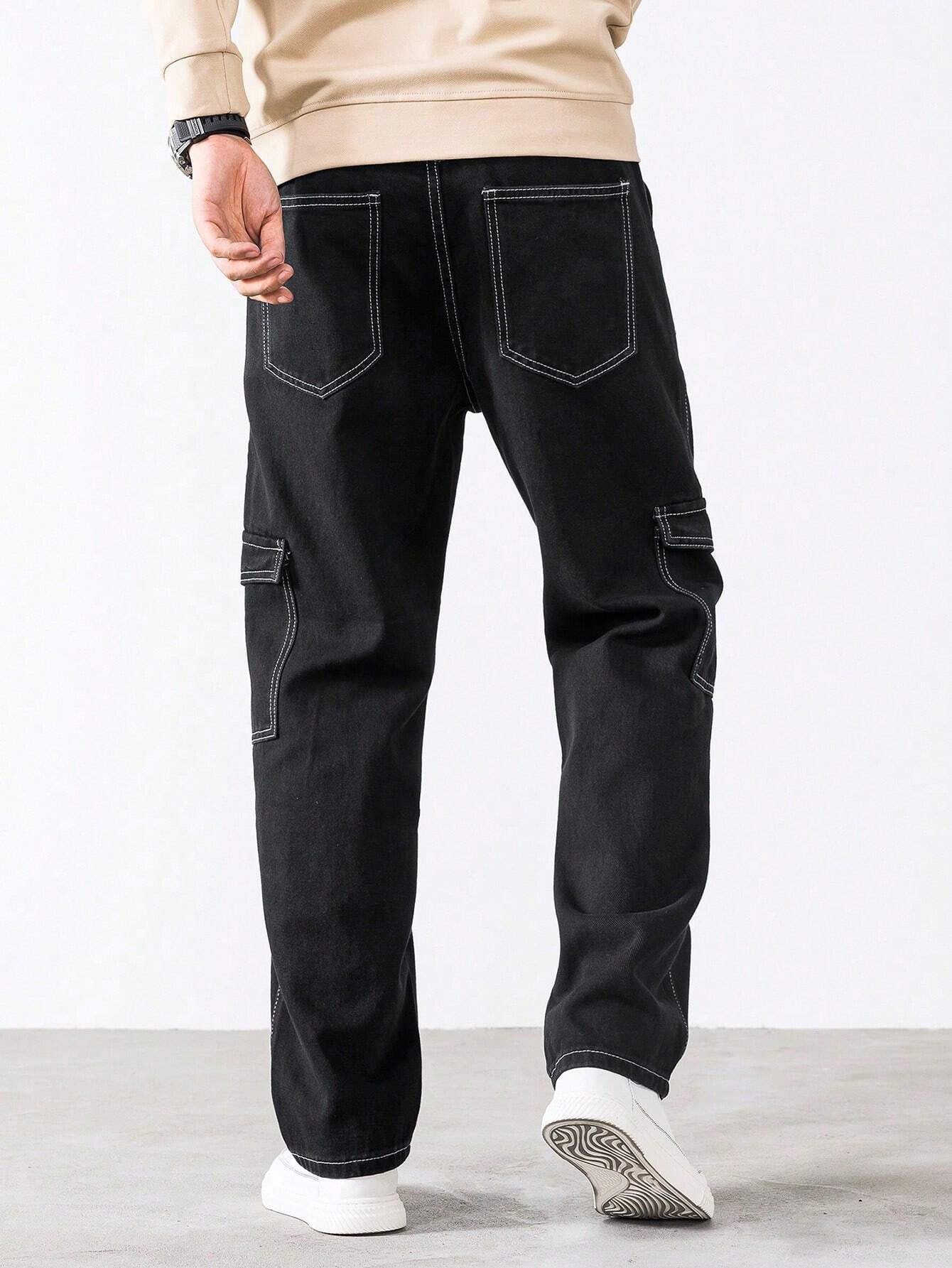 KOTTY Straight Fit Men Black Jeans