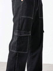 KOTTY Straight Fit Men Black Jeans