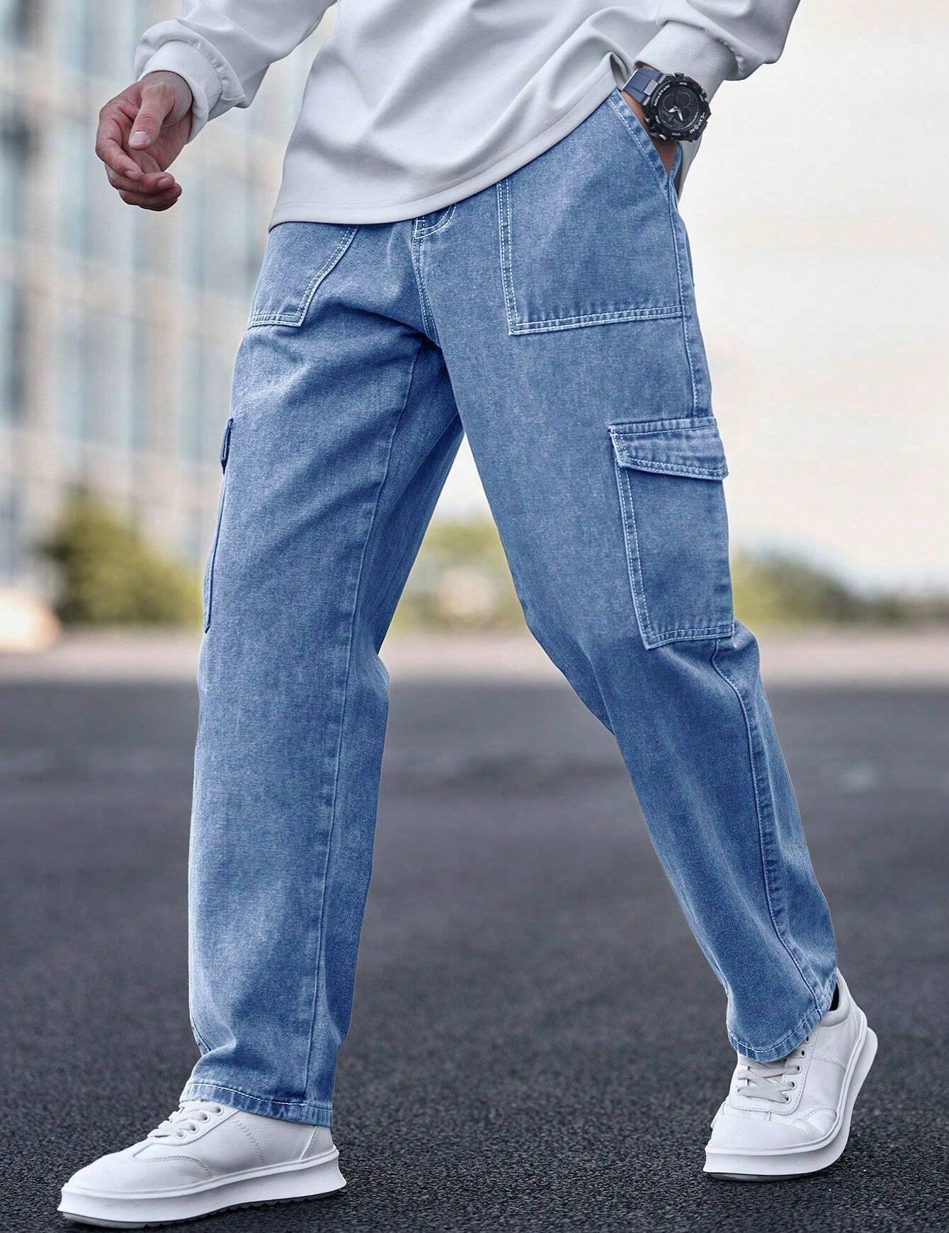 KOTTY Straight Fit Men Light Blue Jeans