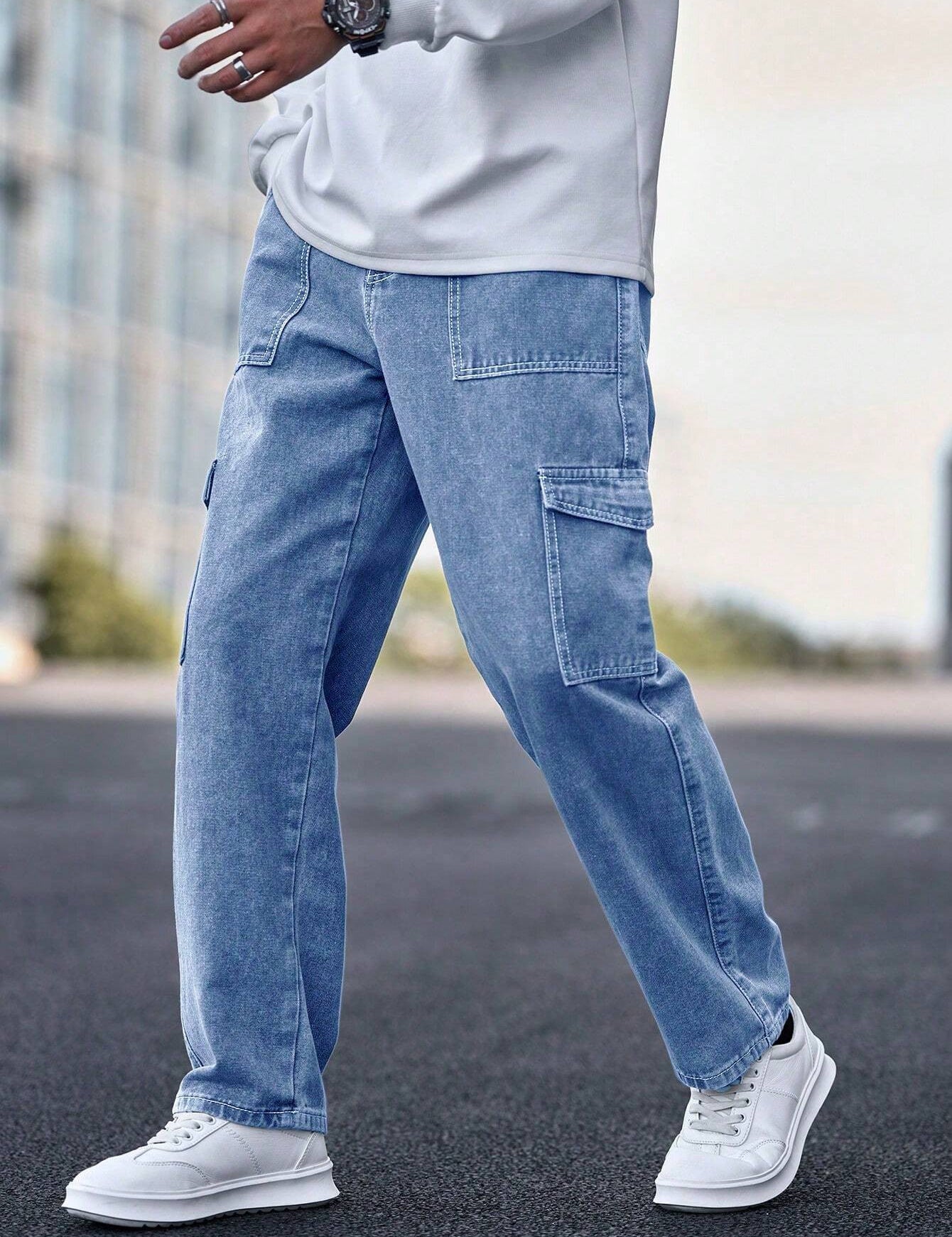KOTTY Straight Fit Men Light Blue Jeans