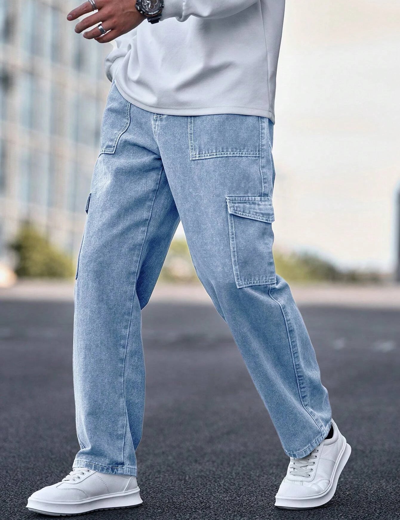 KOTTY Straight Fit Men Light Blue Jeans