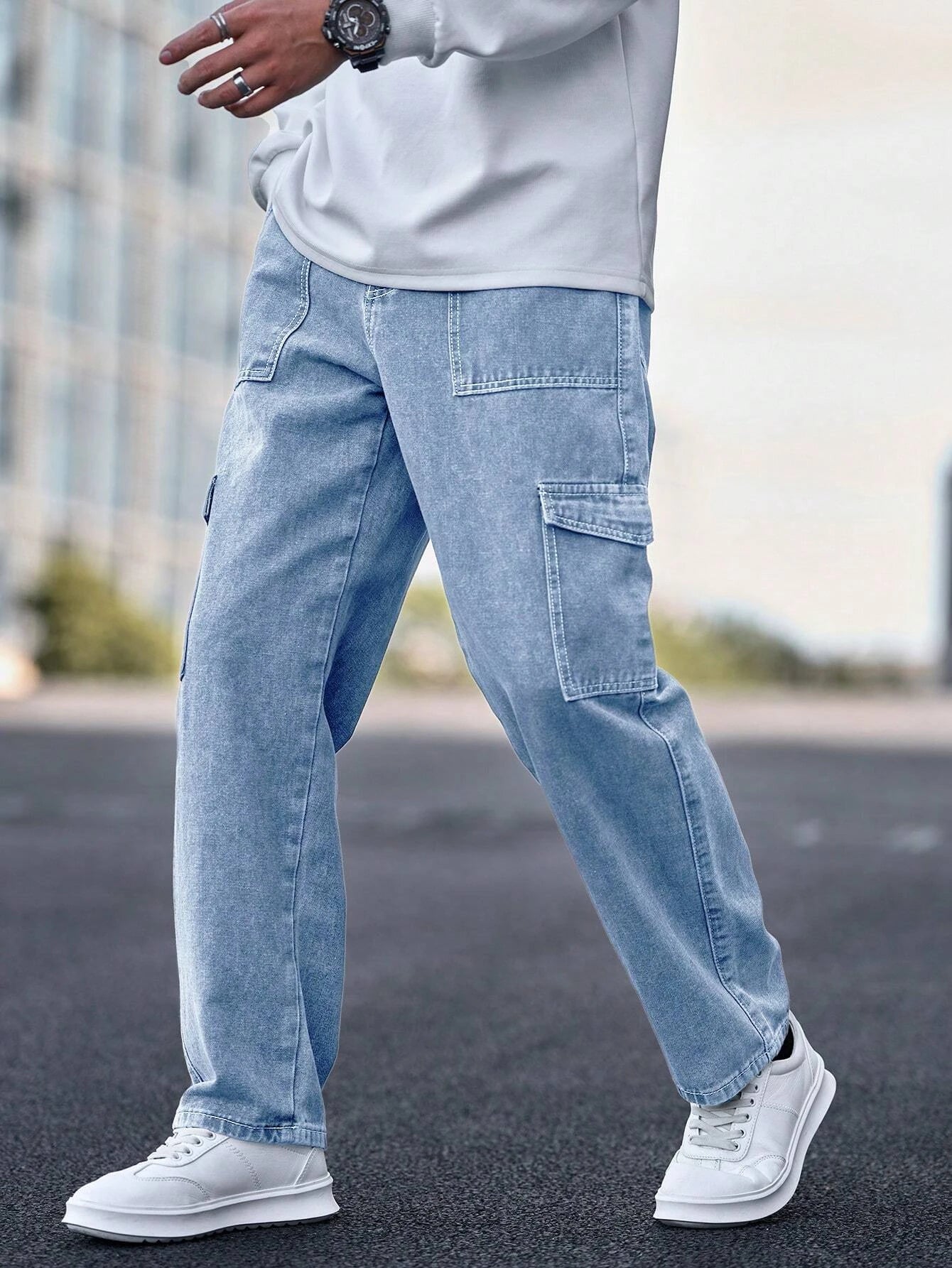 KOTTY Straight Fit Men Light Blue Jeans