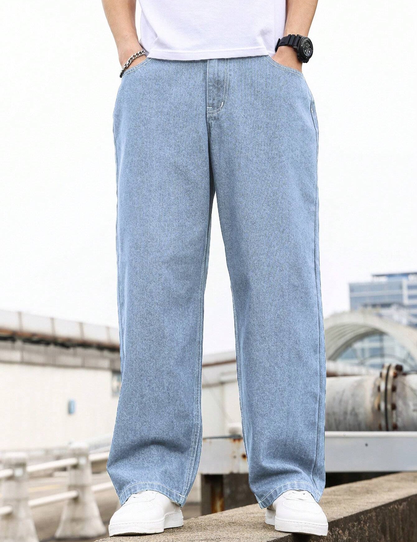 KOTTY Straight Fit Men Light Blue Jeans