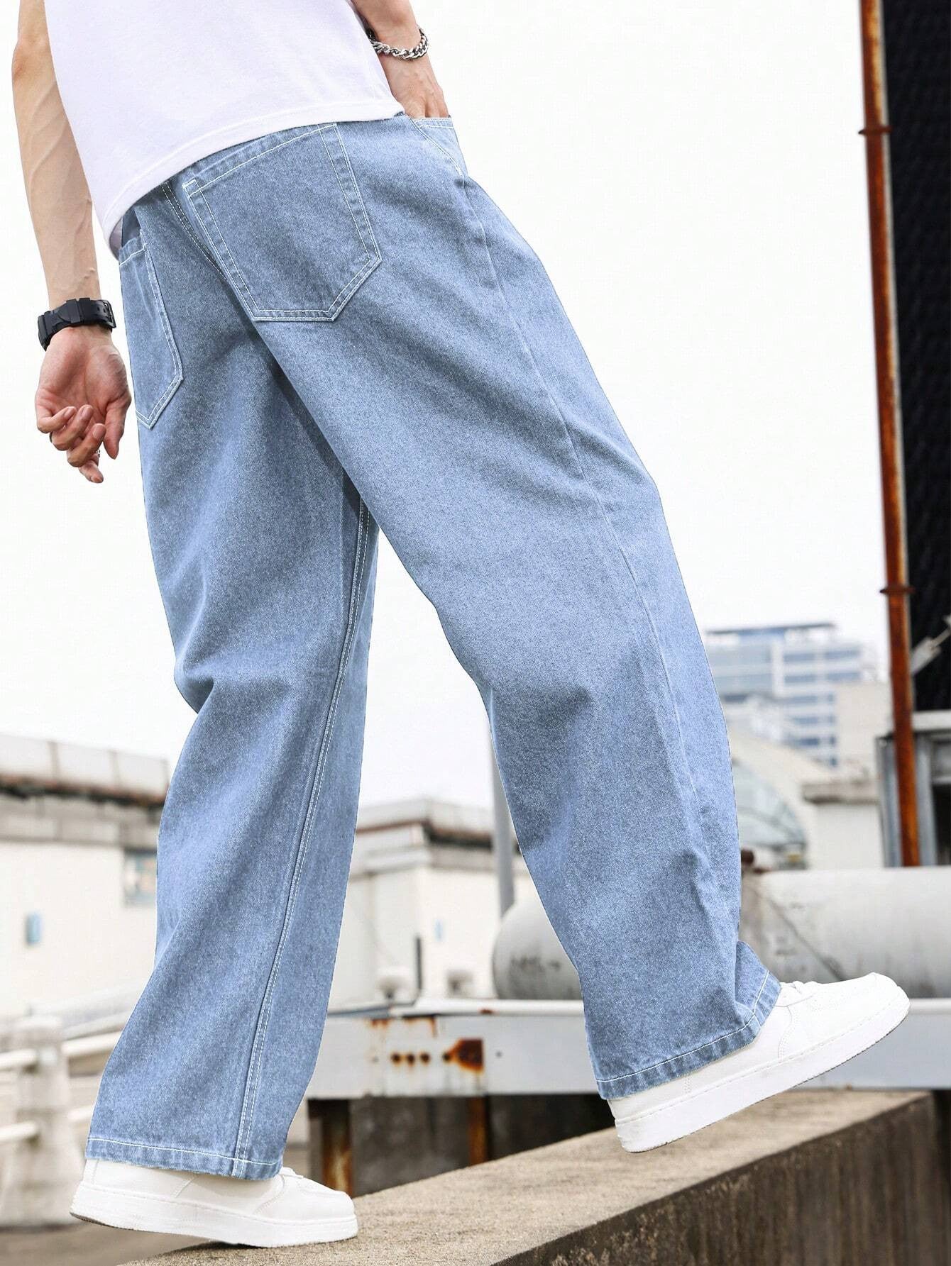 KOTTY Straight Fit Men Light Blue Jeans