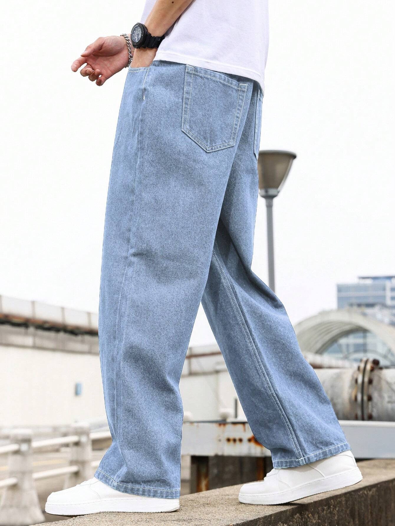 KOTTY Straight Fit Men Light Blue Jeans