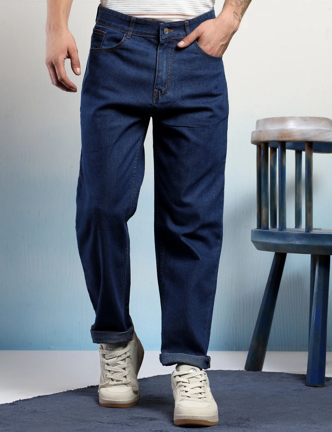 KOTTY Straight Fit Men Blue Jeans