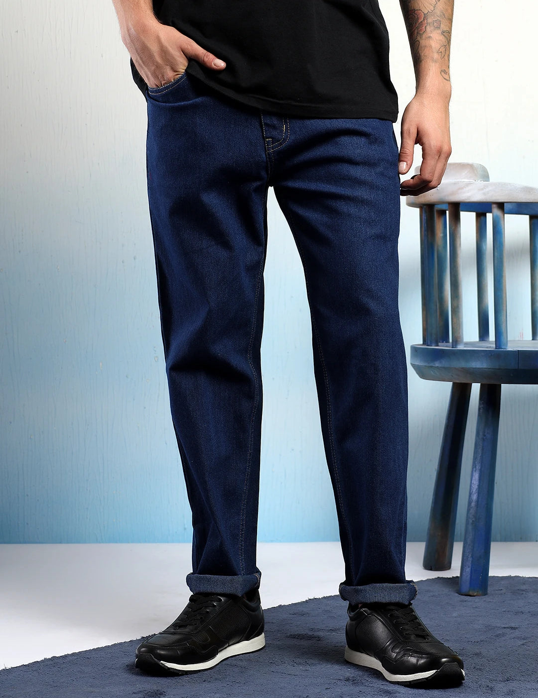 KOTTY Straight Fit Men Blue Jeans