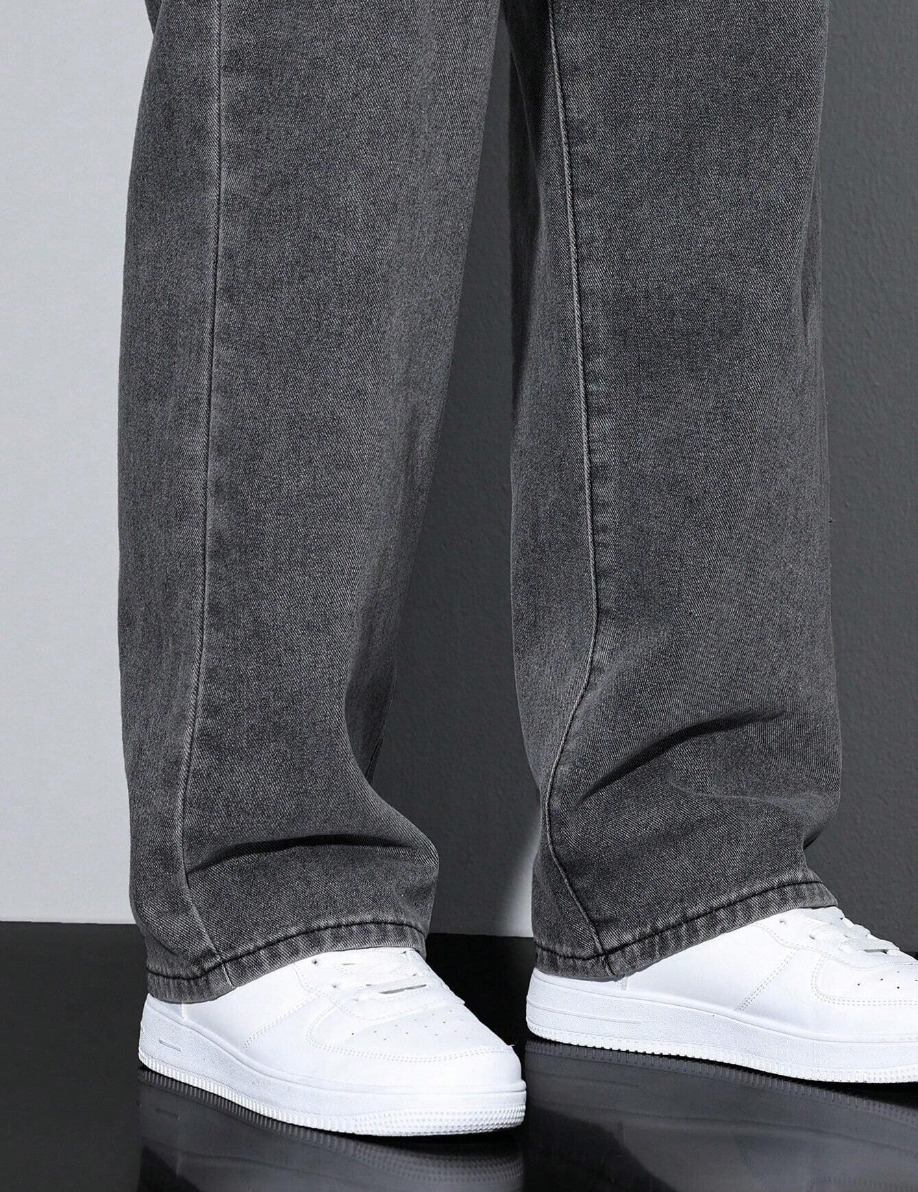 KOTTY Men's Solid Rurikon Grey Stylish Jeans