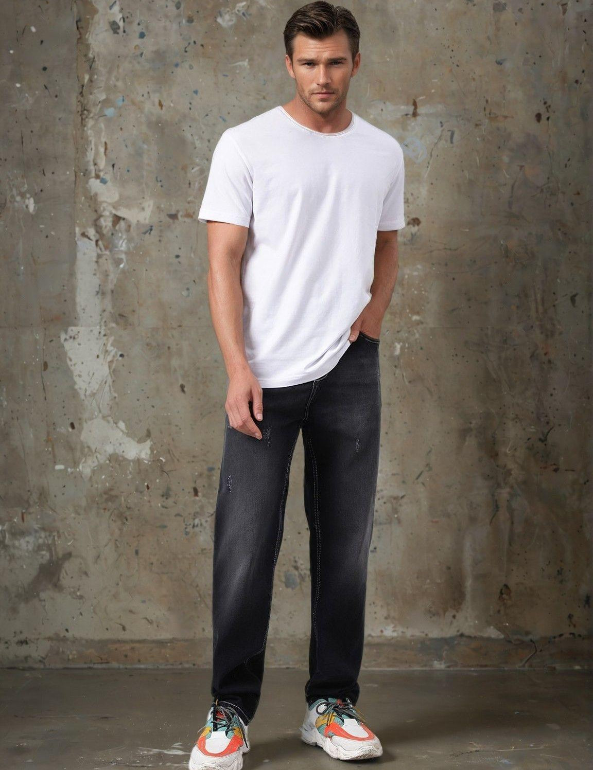KOTTY Regular Men Black Jeans