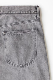 Men’s Grey Washed Wide Leg Jeans