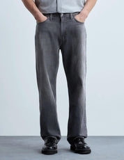 Men’s Grey Washed Straight Leg Jeans