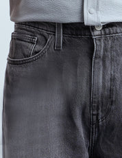 Men’s Grey Washed Straight Leg Jeans