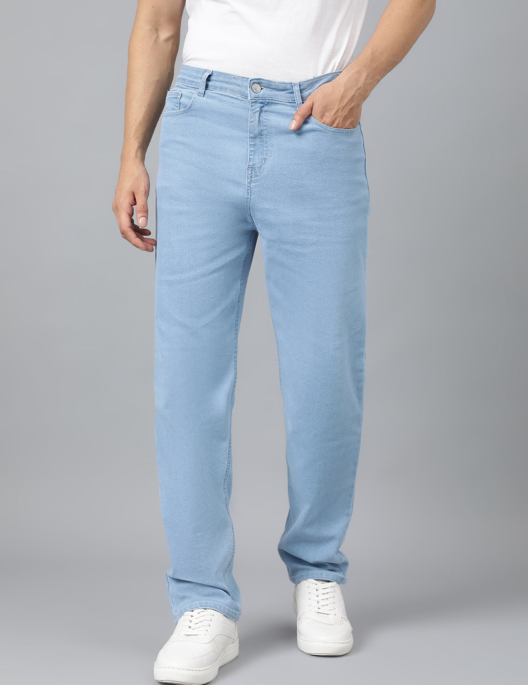 KOTTY Loose Fit Men Light Blue Jeans
